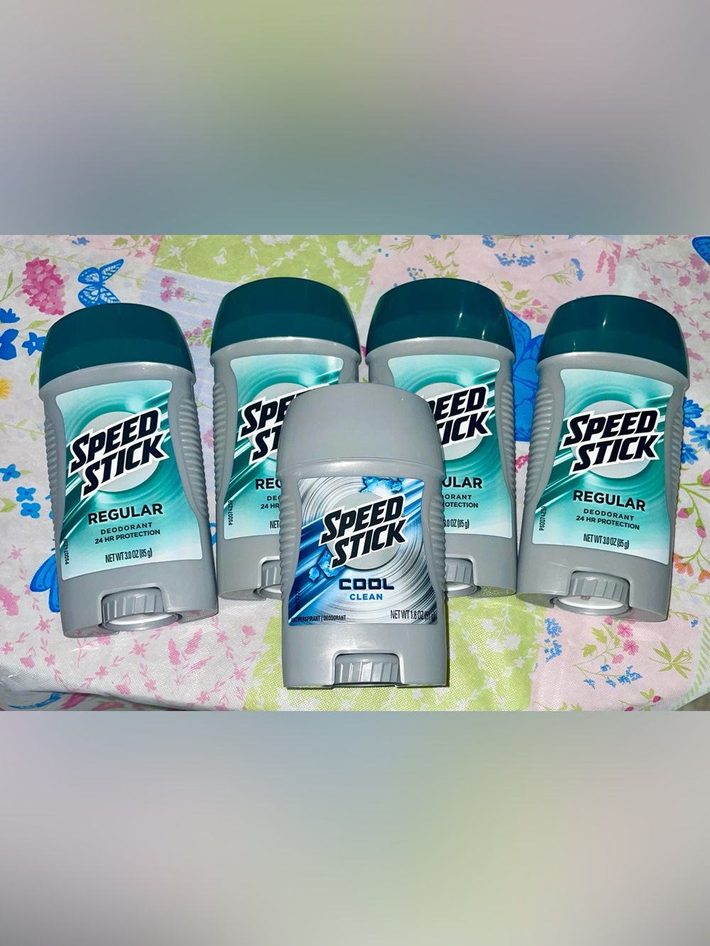 4 Speed Stick Men’s Regular Deodorant Stick, 1 Cool Clean Antiperspirant. NEW!!!